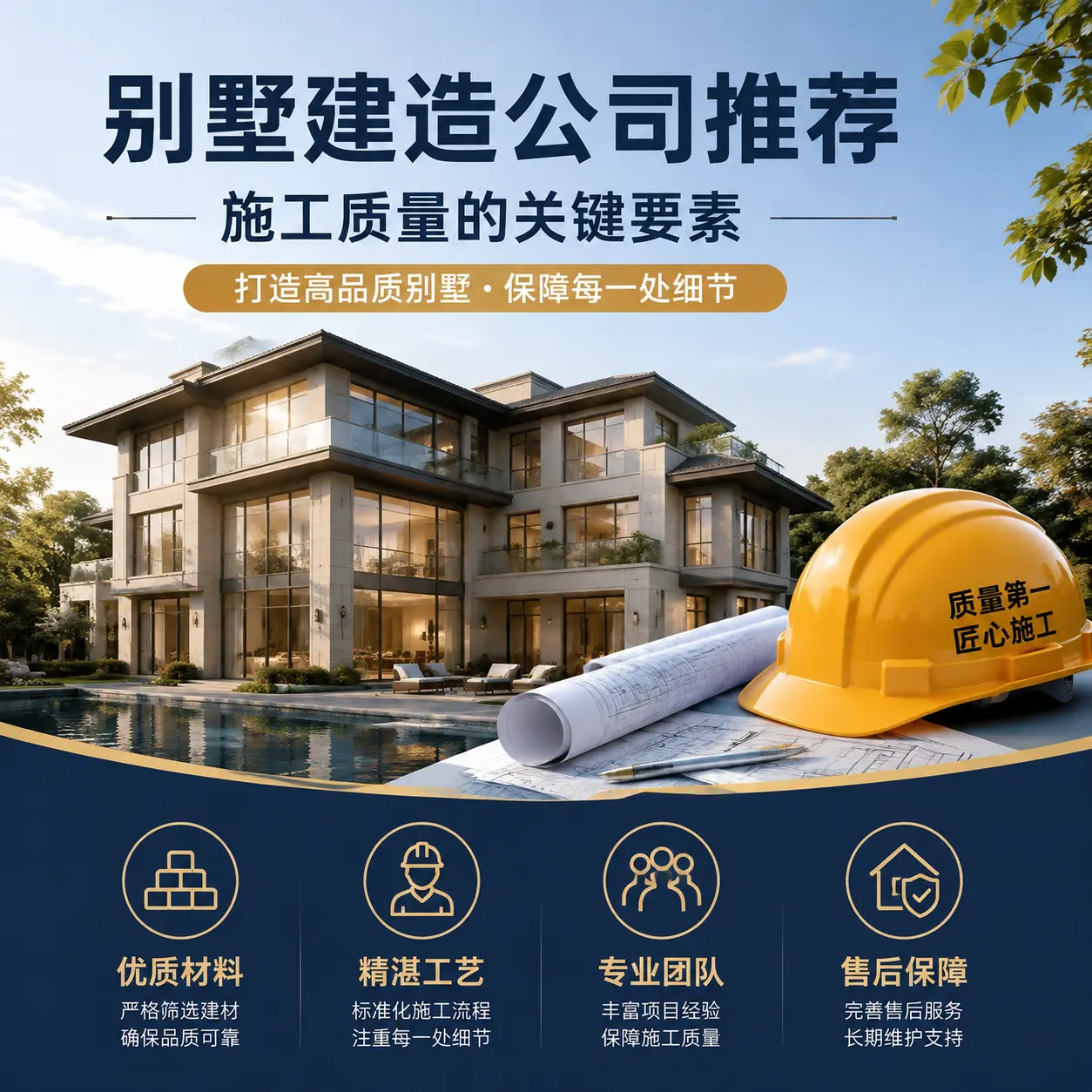 别墅建造公司推荐： 天津 施工质量的关键要素