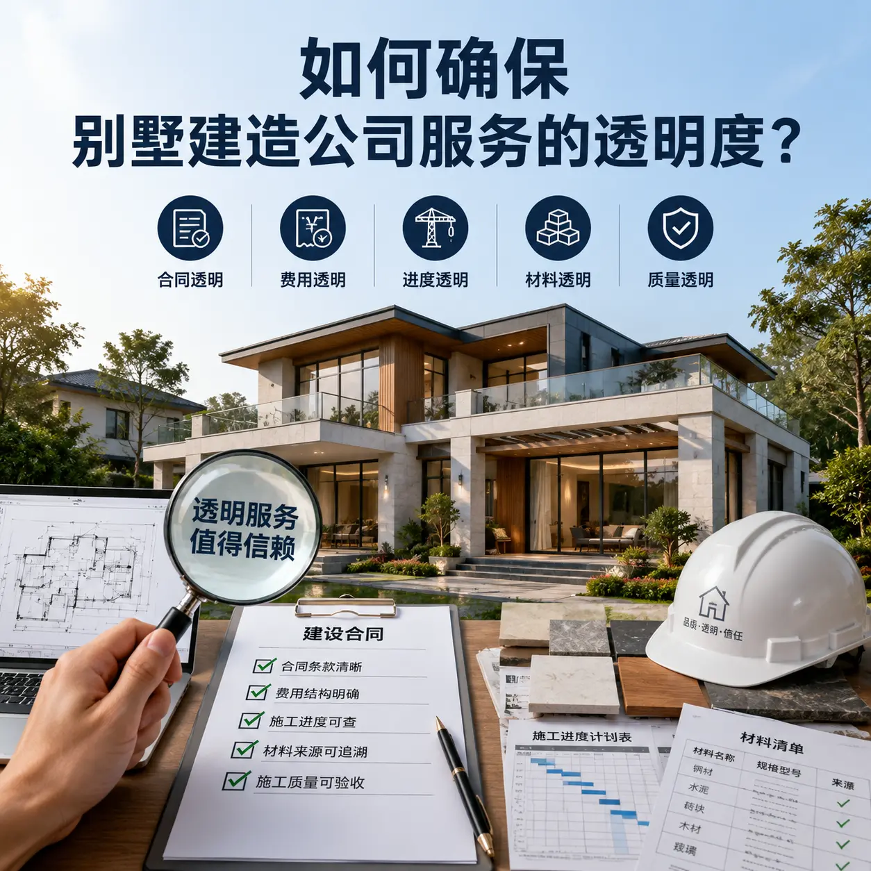 在 天津 如何确保别墅建造公司服务的透明度?