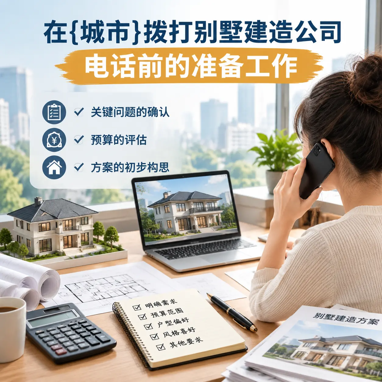 在天津拨打别墅建造公司电话前的准备工作