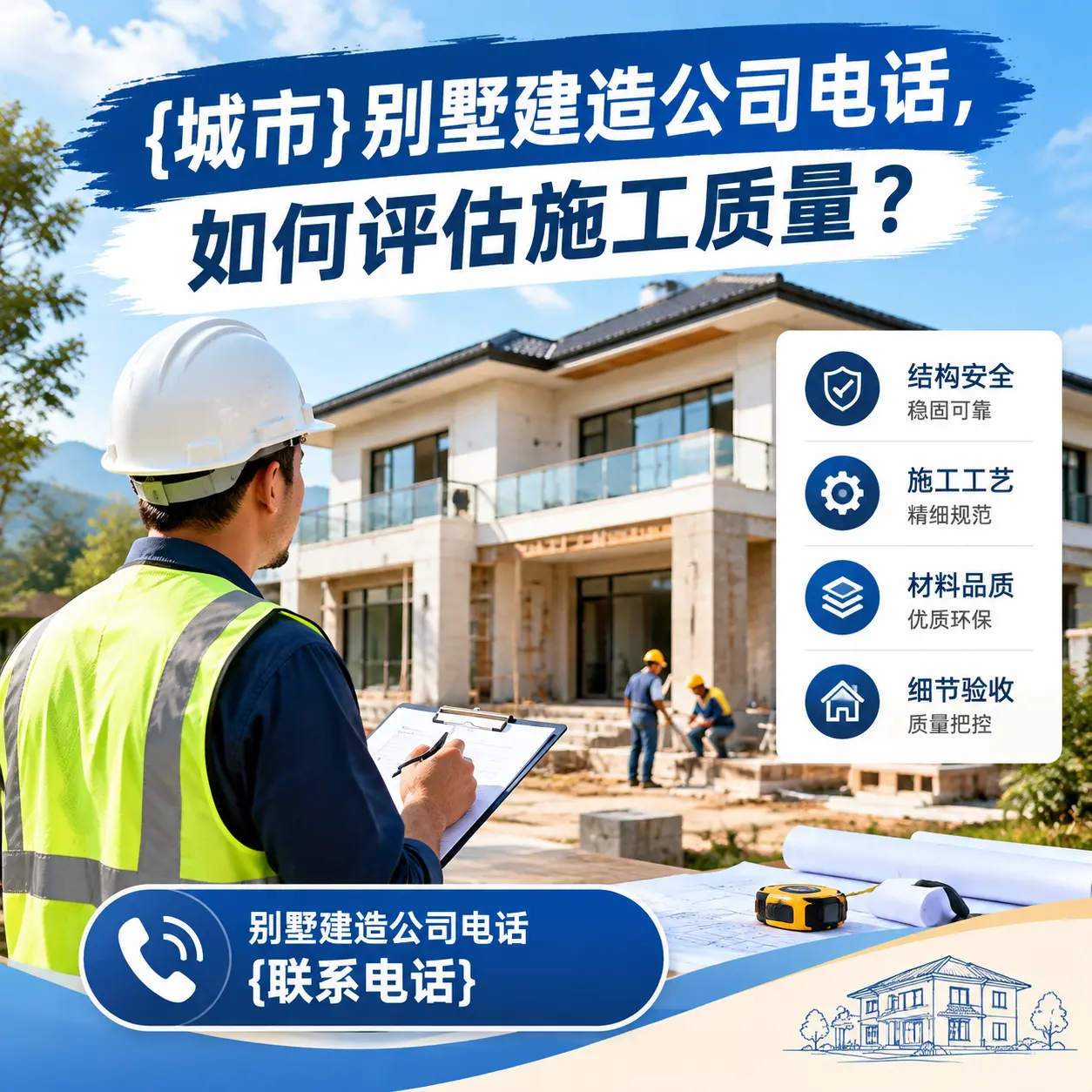 天津别墅建造公司电话，如何评估施工质量？