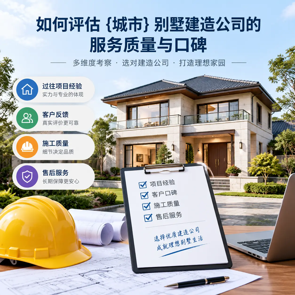如何评估 天津 别墅建造公司的服务质量与口碑