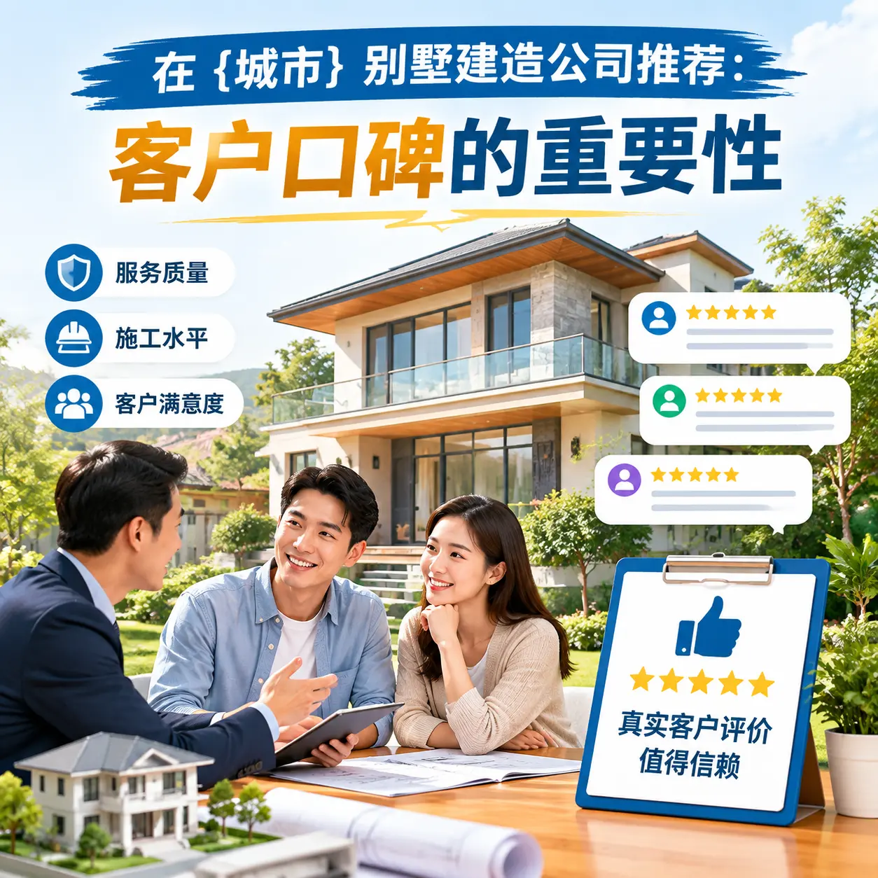在 天津 别墅建造公司推荐：客户口碑的重要性