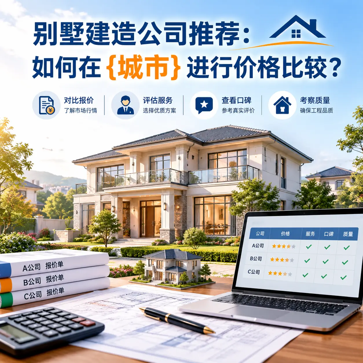 别墅建造公司推荐:如何在 天津 进行价格比较?
