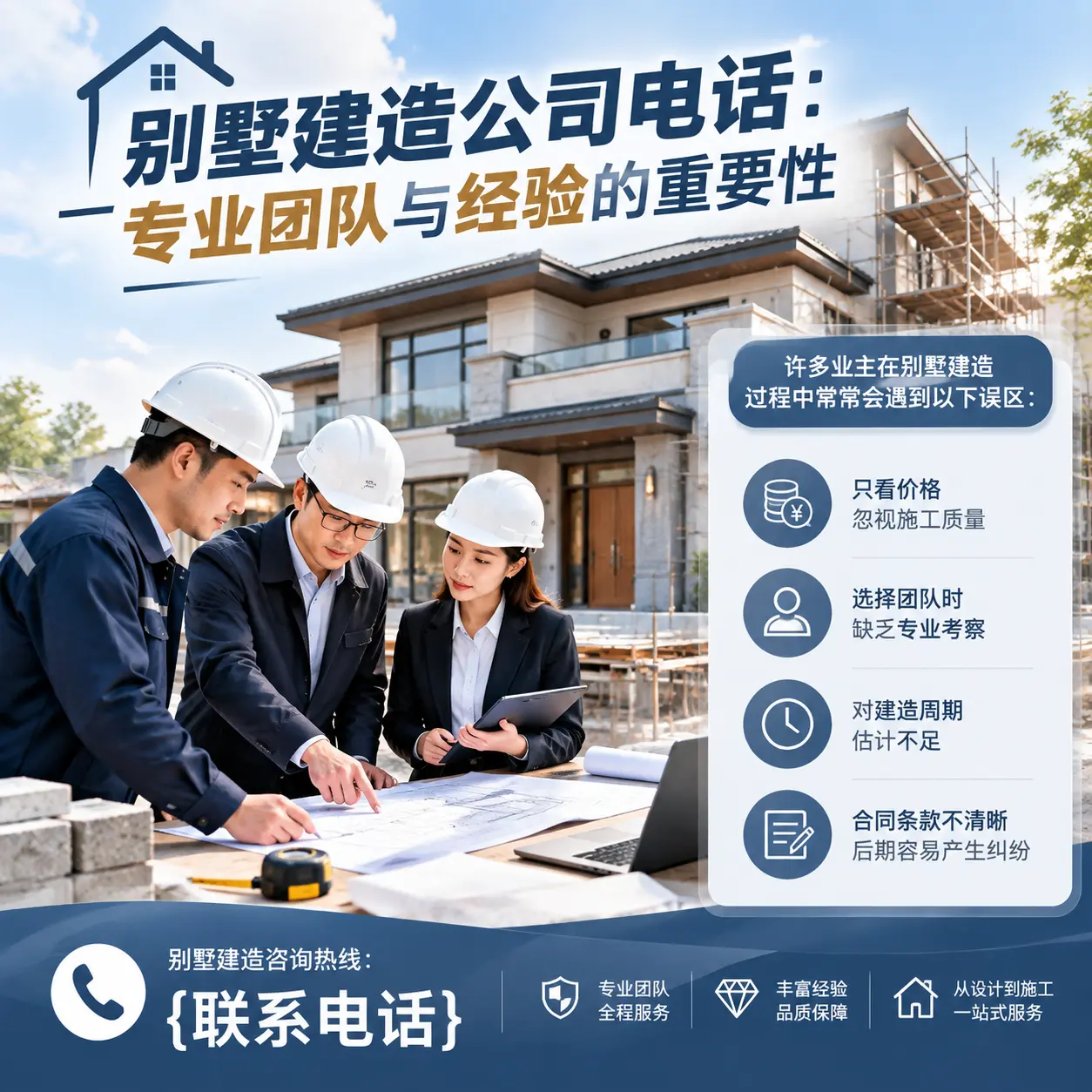 天津别墅建造公司电话:专业团队与经验的重要性