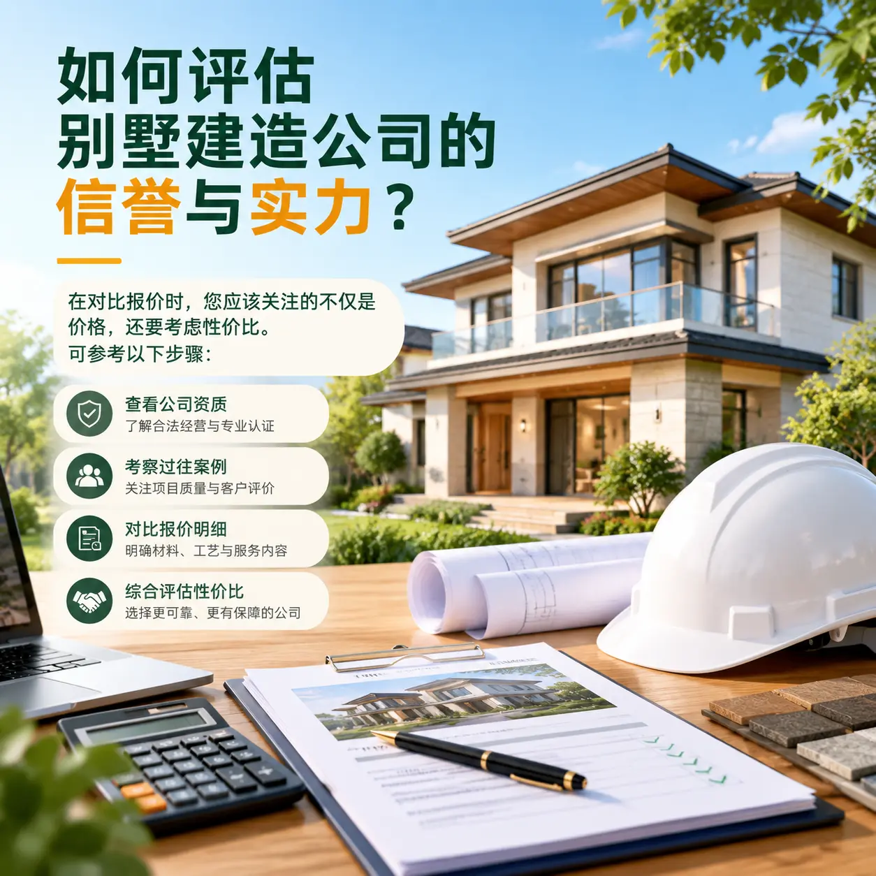 如何评估 天津 别墅建造公司的信誉与实力?