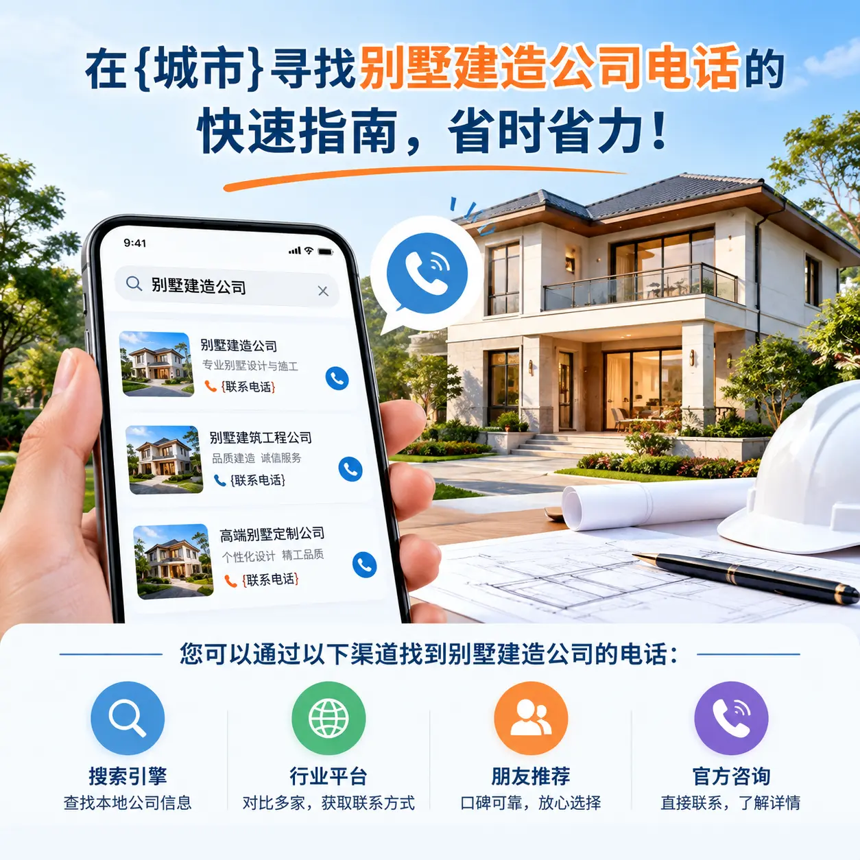 在天津寻找别墅建造公司电话的快速指南，省时省力！