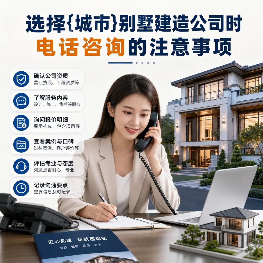 选择天津别墅建造公司时,电话咨询的注意事项