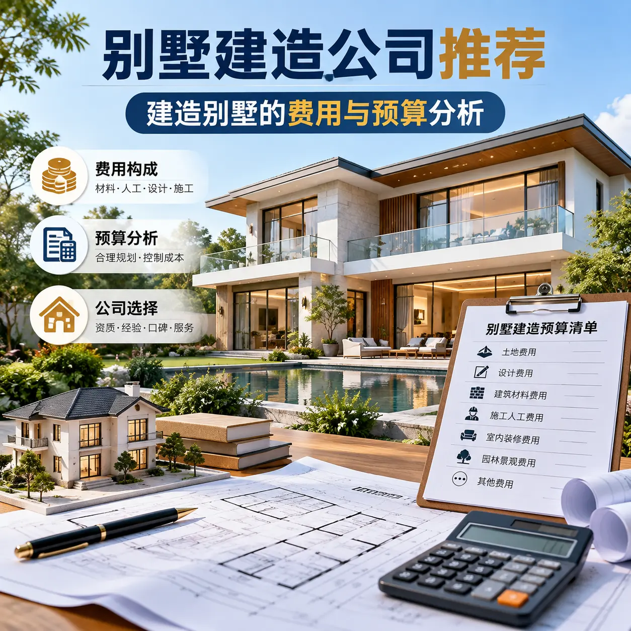 别墅建造公司推荐： 天津 建造别墅的费用与预算分析