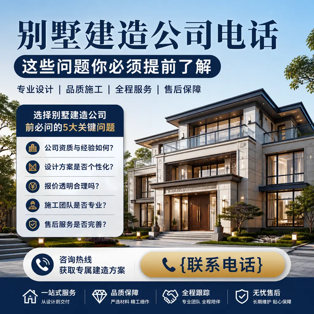 天津别墅建造公司电话，这些问题你必须提前了解