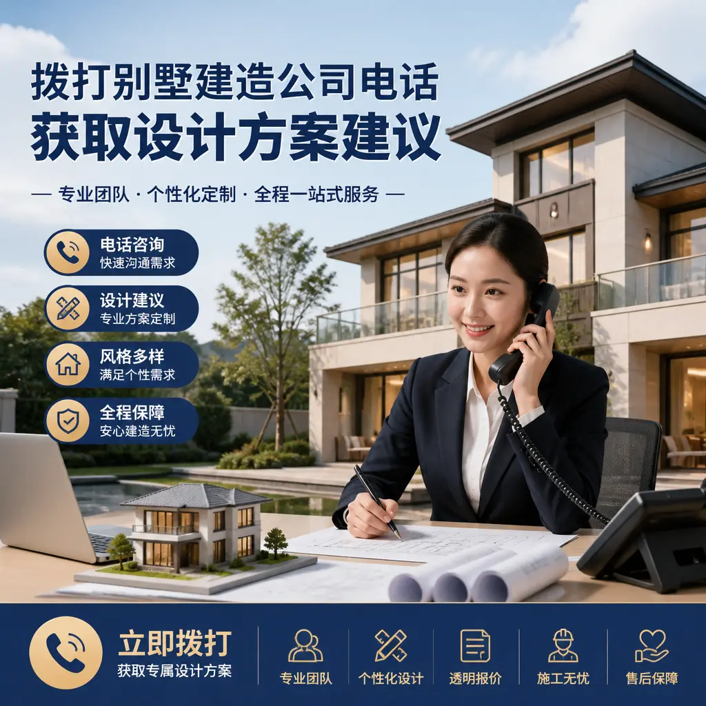 拨打天津别墅建造公司电话,获取设计方案建议