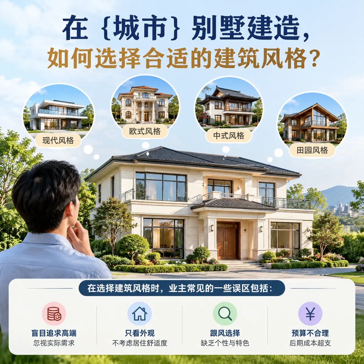 在 天津 别墅建造，如何选择合适的建筑风格？