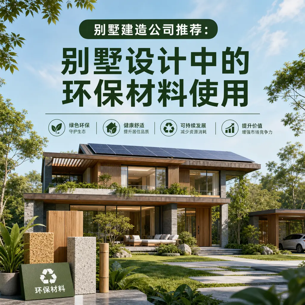 别墅建造公司推荐: 天津 别墅设计中的环保材料使用