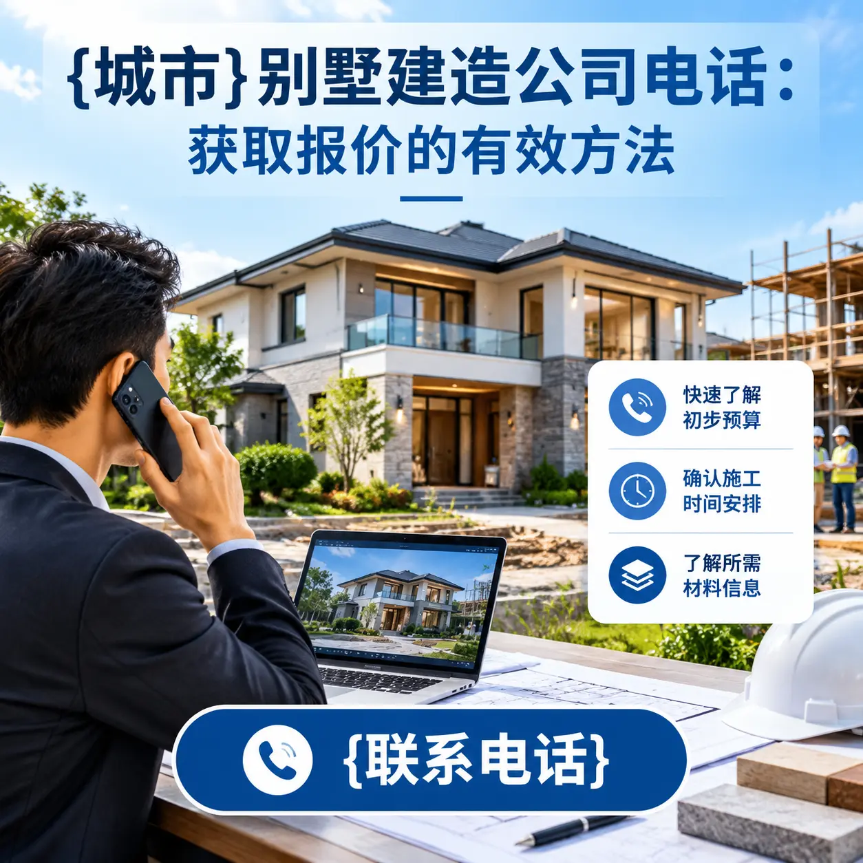 天津别墅建造公司电话:获取报价的有效方法