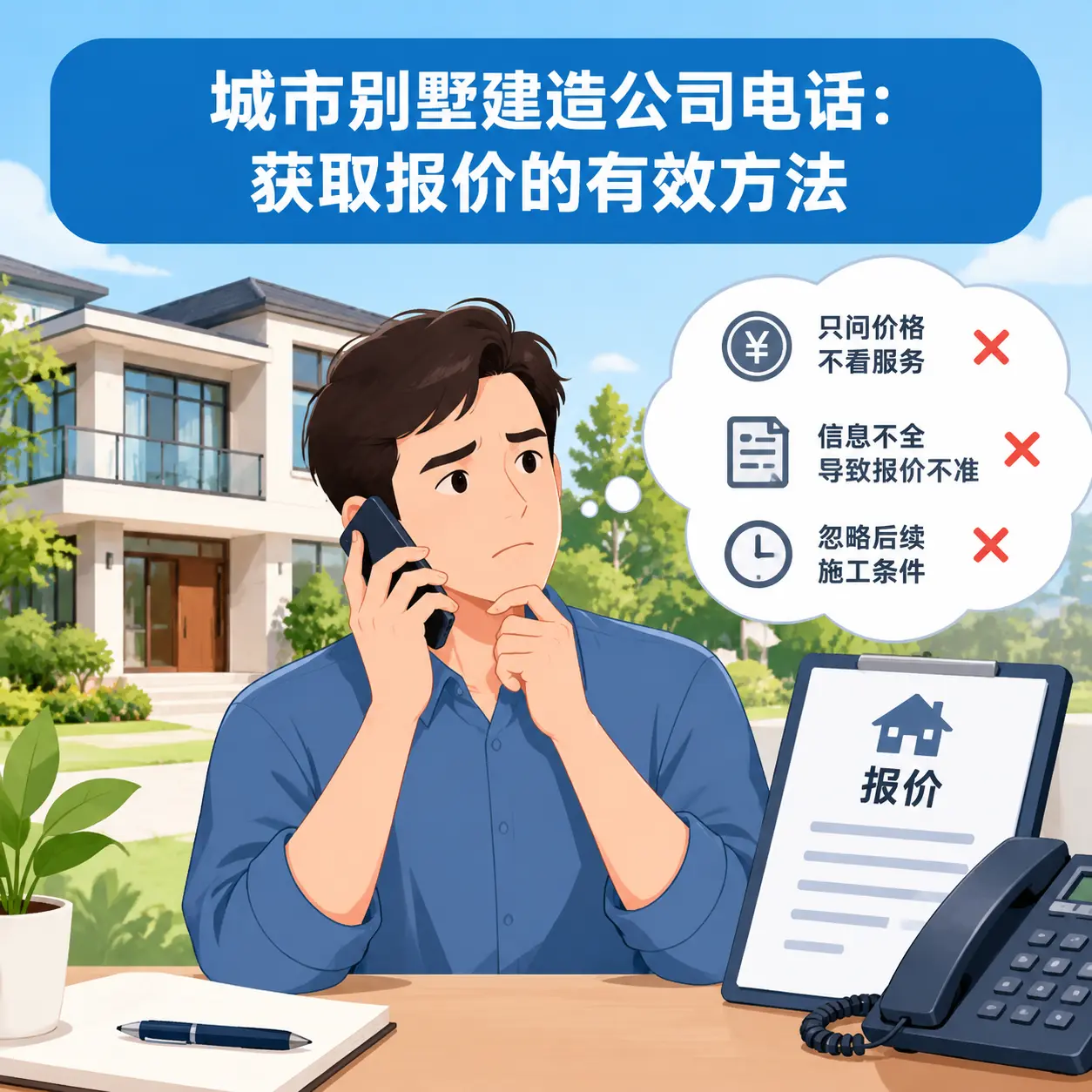 天津别墅建造公司电话:获取报价的有效方法