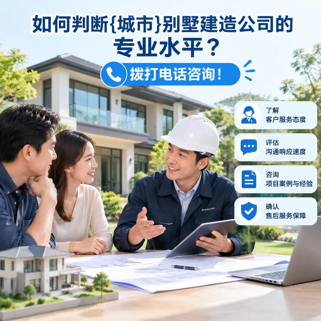 如何判断天津别墅建造公司的专业水平？拨打电话咨询！